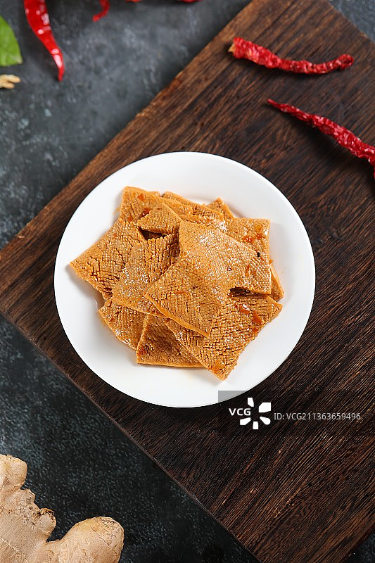 素毛肚装盘俯视图图片素材