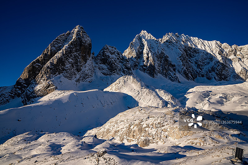 云南丽江玉龙雪山冰川公园图片素材