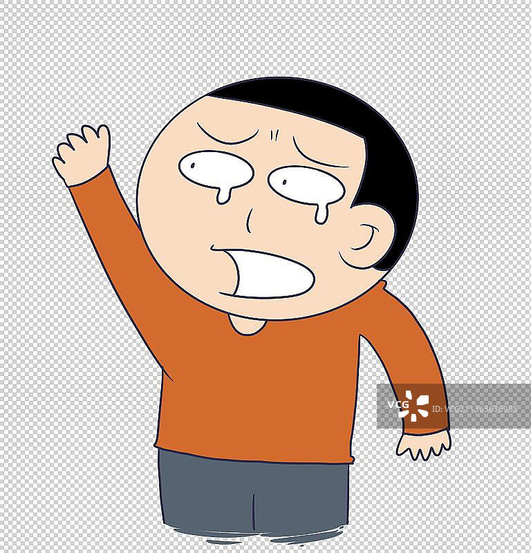 元素：哭泣的人物图片素材