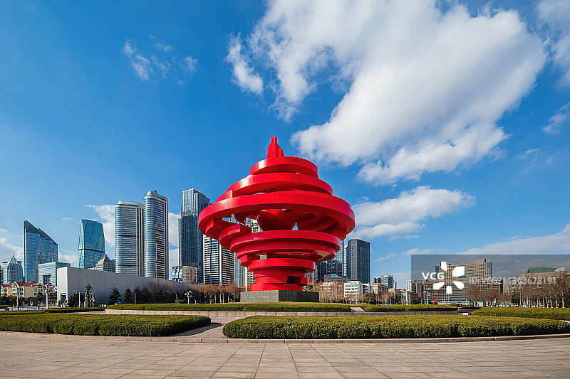 青岛五四广场图片素材