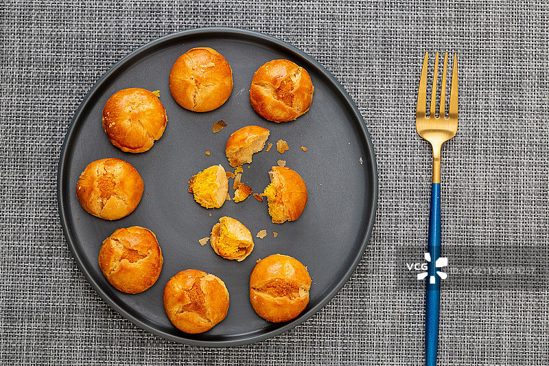 广东特产：肉松鸡仔饼图片素材