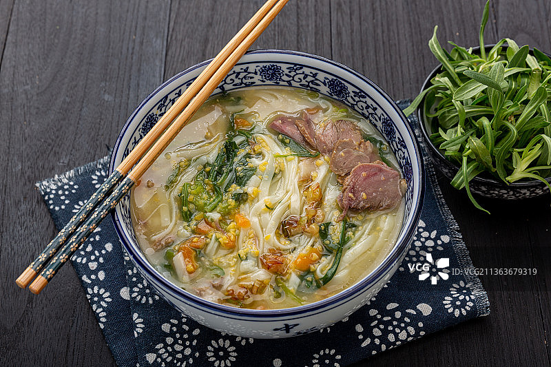 北方家常糊涂面图片素材