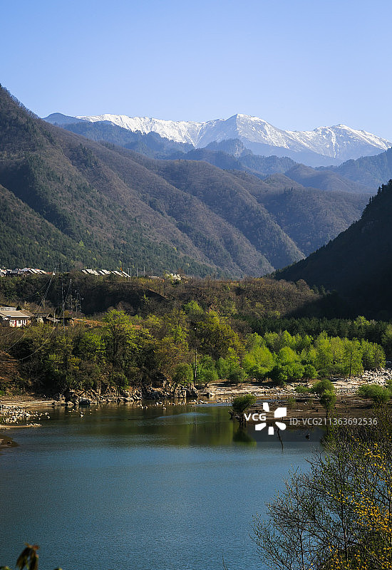 陕西秦岭黄柏塬风光图片素材