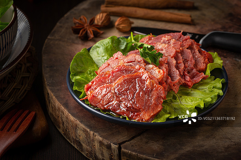熟食酱牛肉图片素材