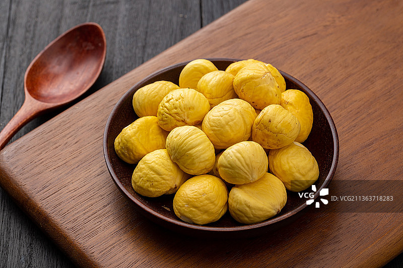 去皮板栗仁图片素材