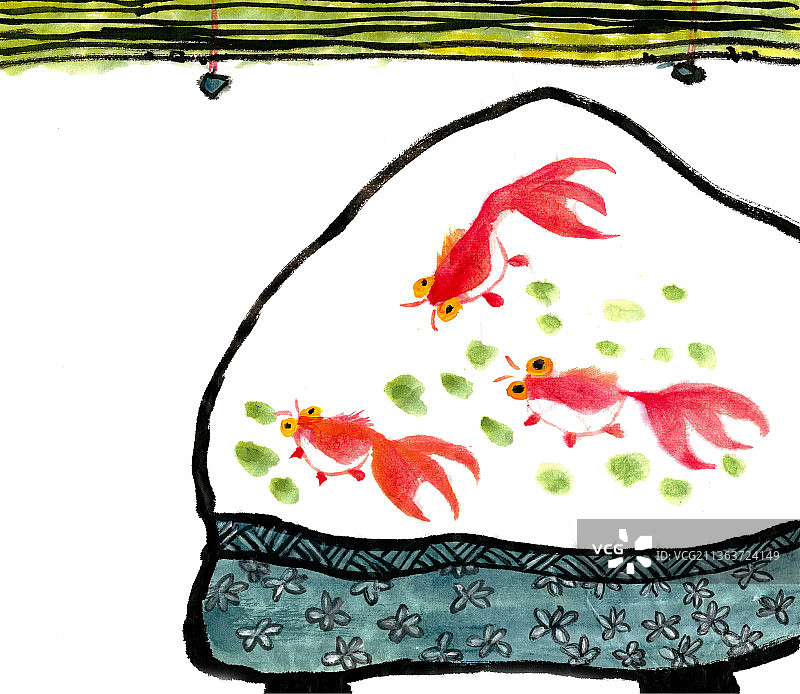 游泳的金鱼图片素材