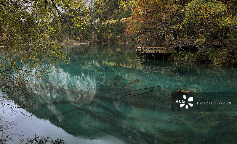 国家重点风景名胜世界自然遗产九寨沟图片素材