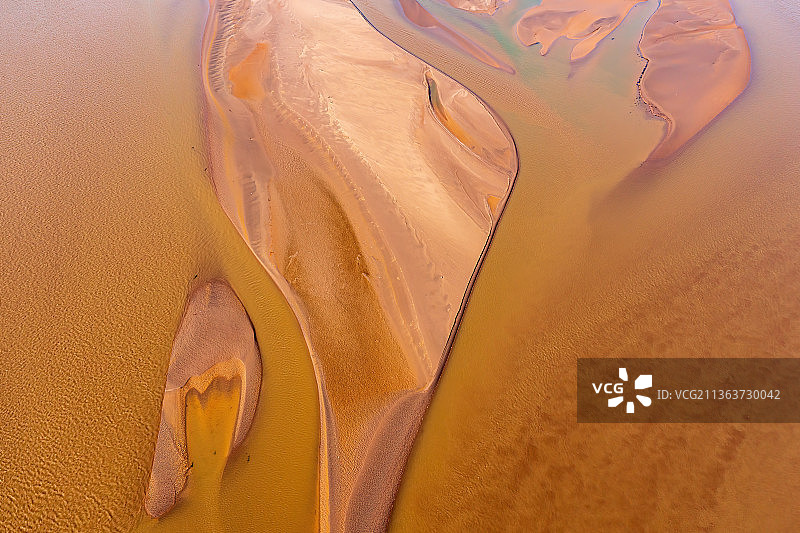 黄河，黄河湿地，河床，沙滩，记忆，纹理，河水，河洛汇流图片素材