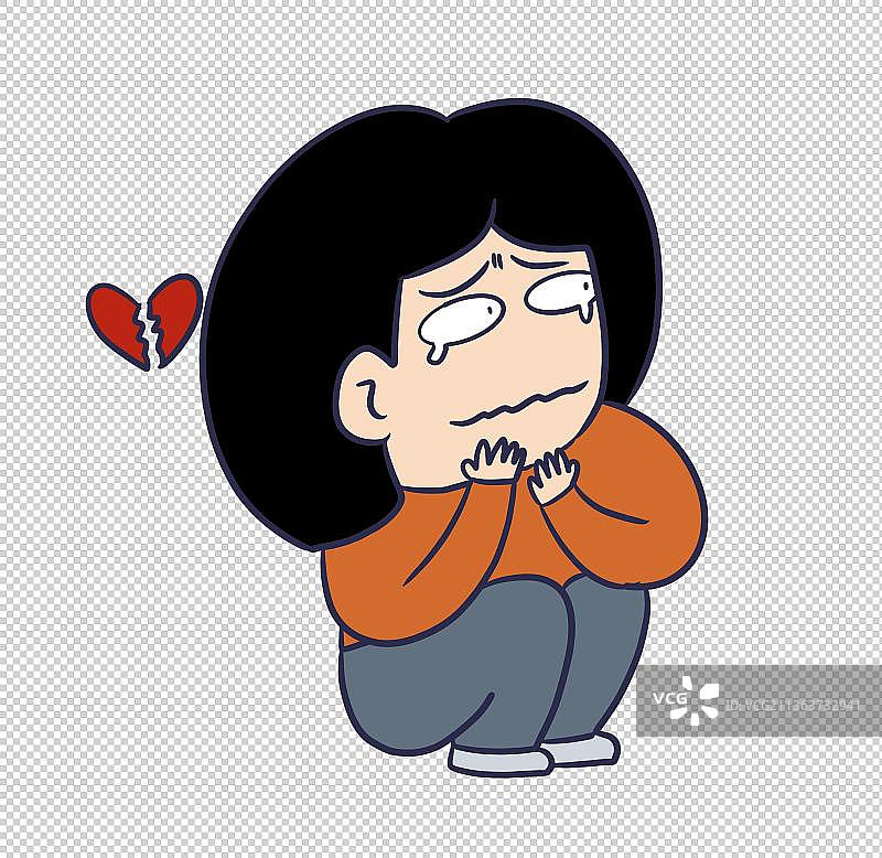 元素：心碎的女性图片素材