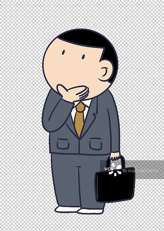 元素：思考的人物图片素材