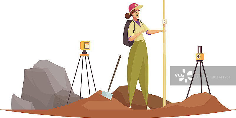 地质学家测量工作图片素材