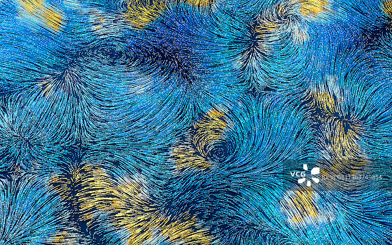 流动抽象的粒子3D渲染图片素材