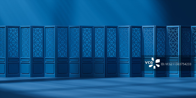 创意中国风装饰背景3D渲染图片素材