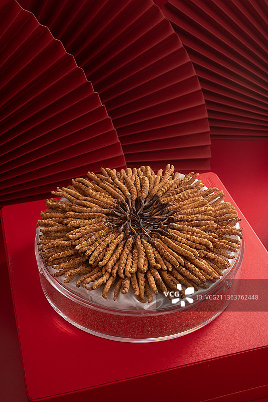 中国传统美食——冬虫夏草图片素材