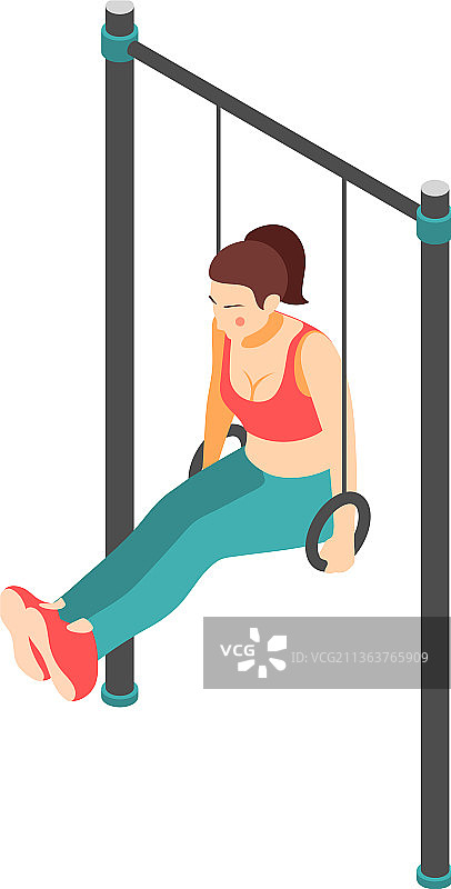 戒指锻炼运动构图图片素材