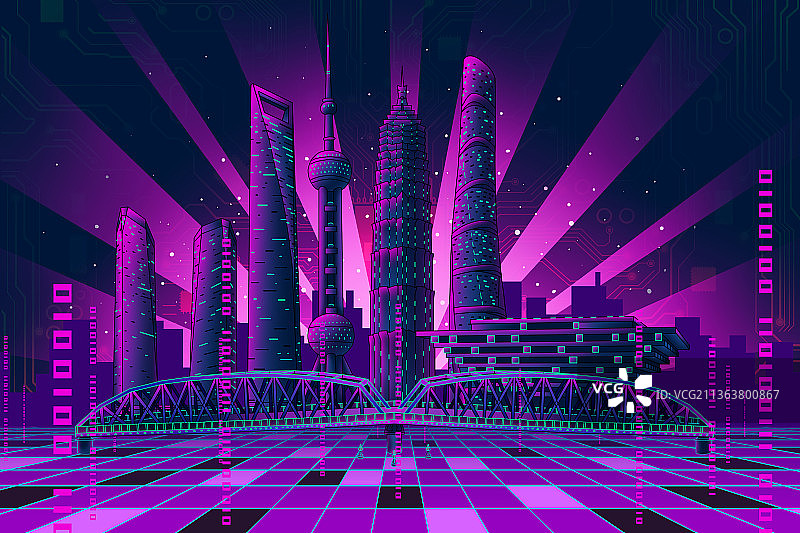 上海城市建筑群图片素材