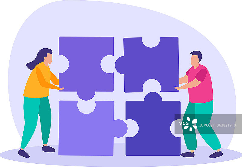 商业拼图组装合成图片素材