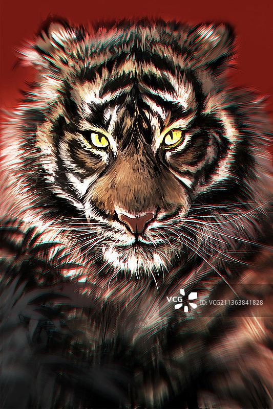 虎年贺图图片素材