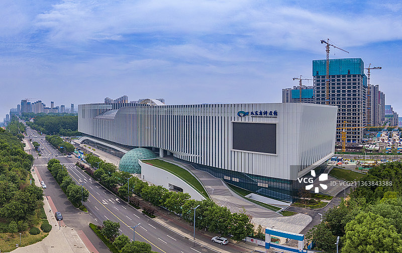 山东省科技馆航拍图片素材