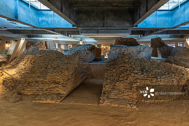 雷峰塔遗址图片素材