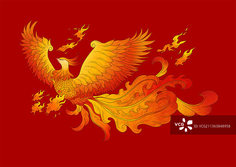 【国风】五行瑞兽 · 凤凰图片素材