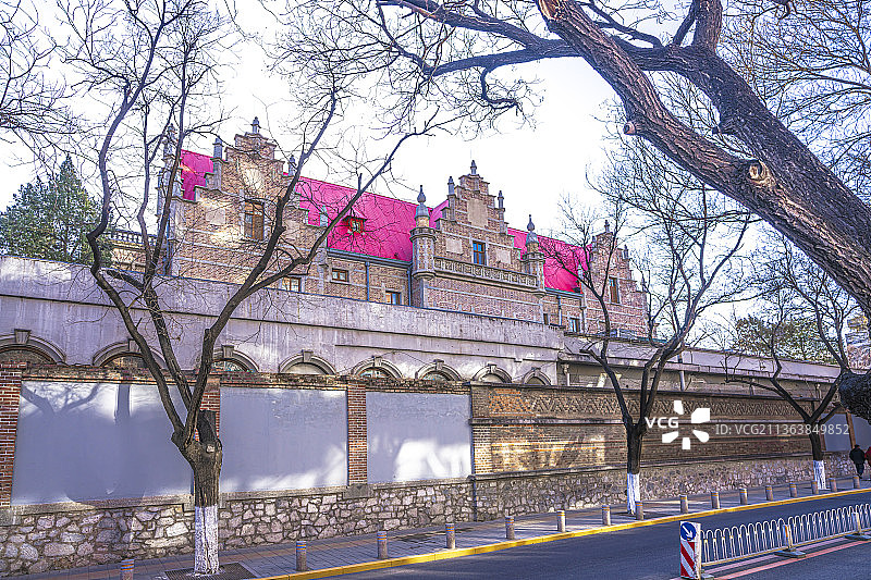 北京 东郊民巷 外国领事馆 法国圣弥厄尔教堂图片素材