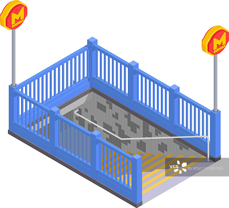 地铁入口构图图片素材