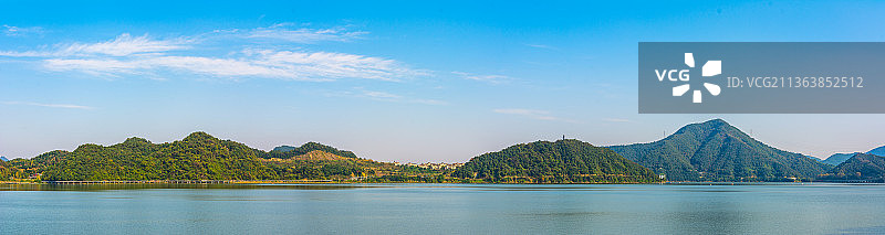 杭州临安青山湖风光 临安区旅游景点风景 青山湖国家森林公园 青山湖水库山水风光图片素材