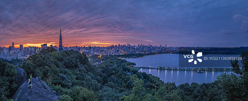 保俶塔晨曦图片素材