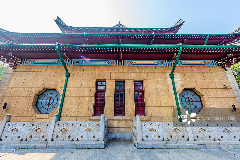 中国湖南长沙岳麓山湖南大学大礼堂图片素材