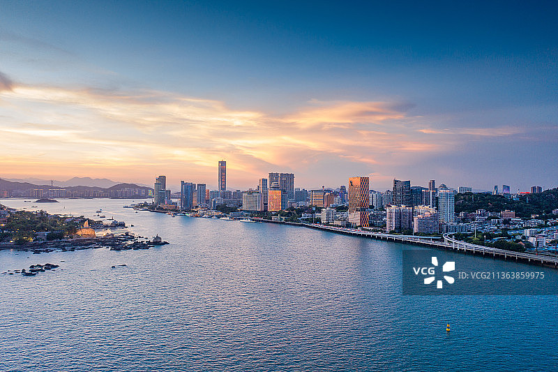 厦门城市夜景风光图片素材