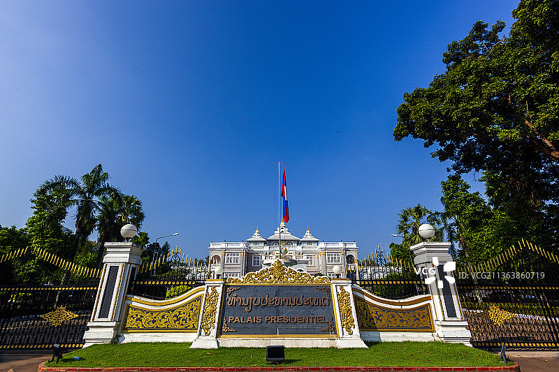 老挝国家主席府图片素材