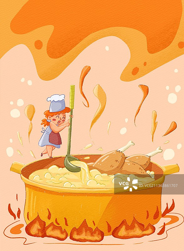 熬汤图片素材