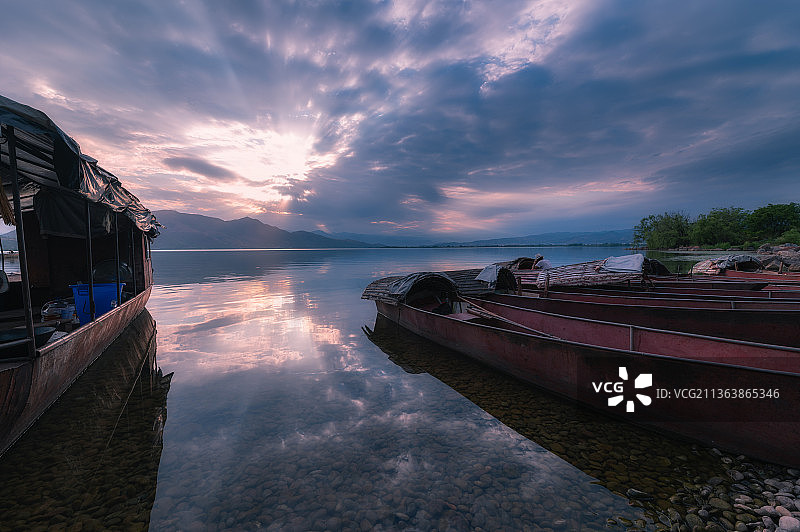 邛海风光图片素材