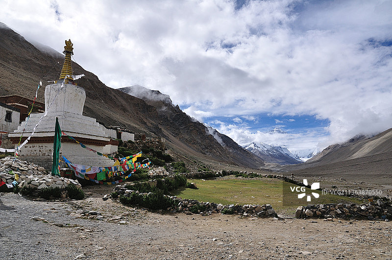 绒布寺图片素材