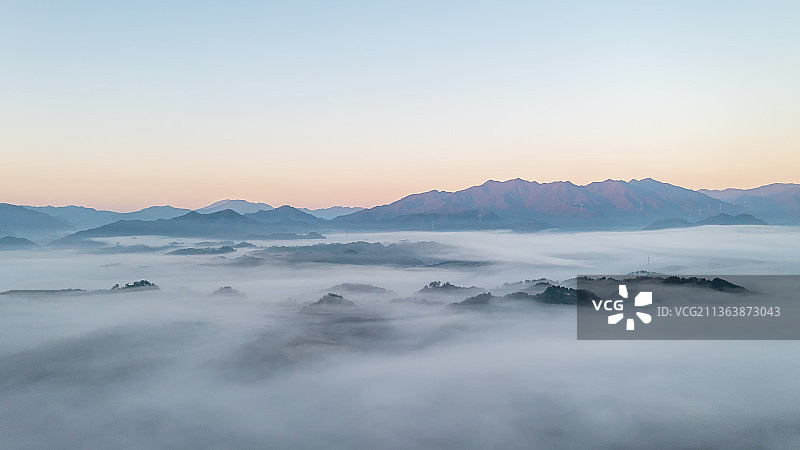 宁国方塘云海图片素材