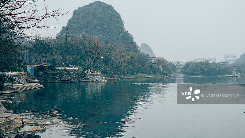 桂林冬季漓江风光图片素材