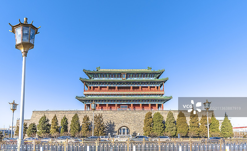 前门  正阳门  北京  箭楼  前门火车站  铁路博物馆  大栅栏  商业街  人民大会堂图片素材