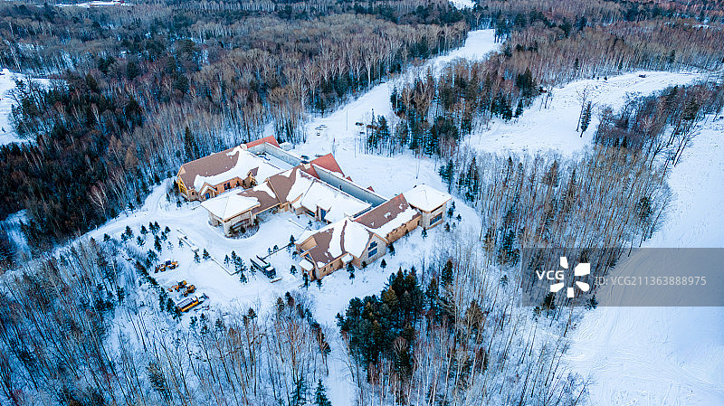 吉林万达长白山度假滑雪场图片素材