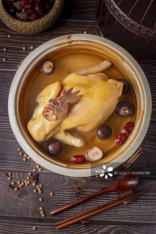 江西特色《老表土鸡汤》图片素材