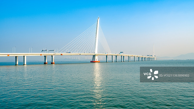 深圳湾大桥城市建筑图片素材