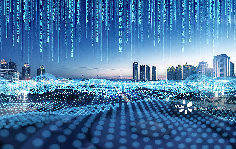 城市未来信息化城市全景图片图片素材