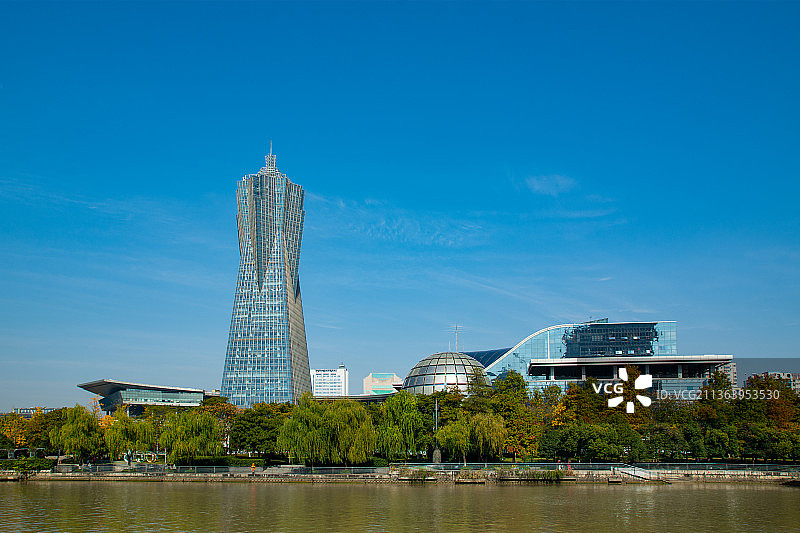 杭州武林门 西湖文化广场 杭州地标建筑 现代建筑 京杭大运河杭州景区 江南运河 浙江环球中心图片素材
