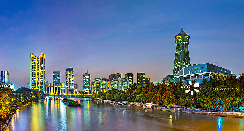 杭州武林门夜景 西湖文化广场夜色 京杭大运河杭州景区夜景 江南运河 杭州夜景 浙江环球中心夜景图片素材