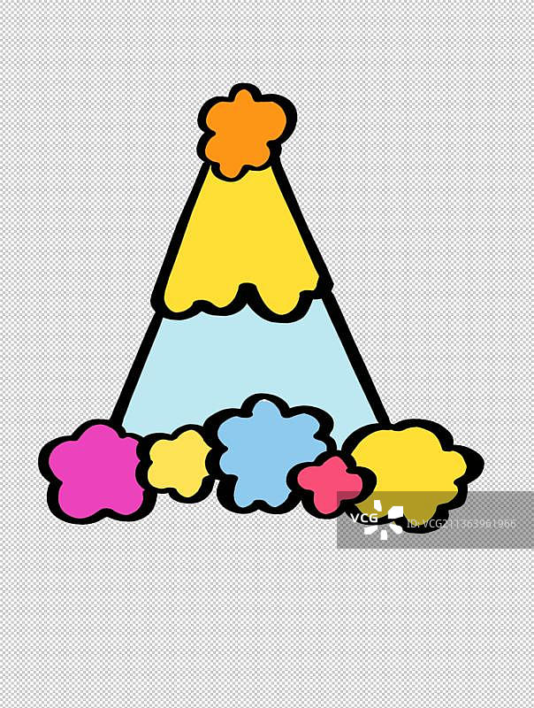 魔术帽小丑生日帽子头部 服饰服装衣帽装扮时尚流行私人随身物品图片素材