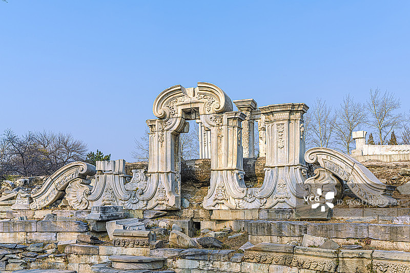 圆明园  遗址公园  皇家园林  北京  西洋楼  大水法  福海  九州清晏  万方安和  舍卫城图片素材