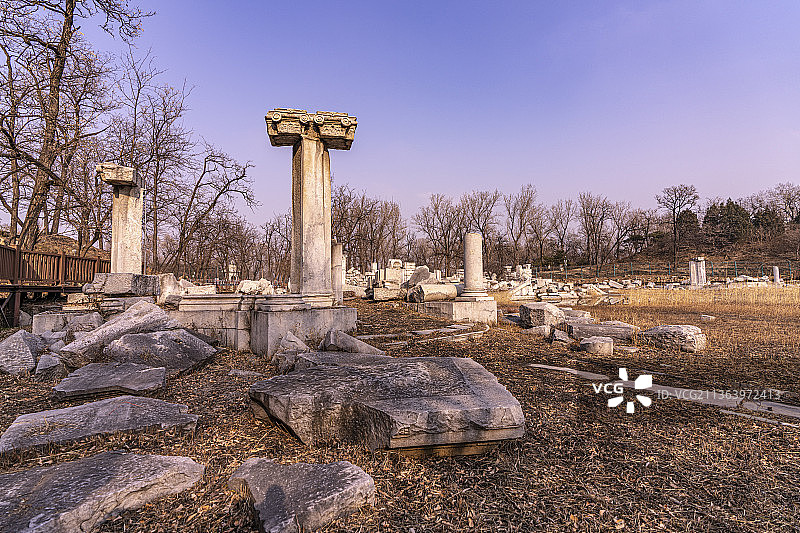 圆明园  遗址公园  皇家园林  北京  西洋楼  大水法  福海  九州清晏  万方安和  舍卫城图片素材