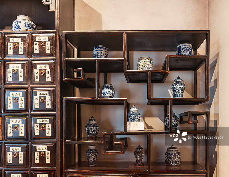 建筑室内装修，中医诊所内部图片素材