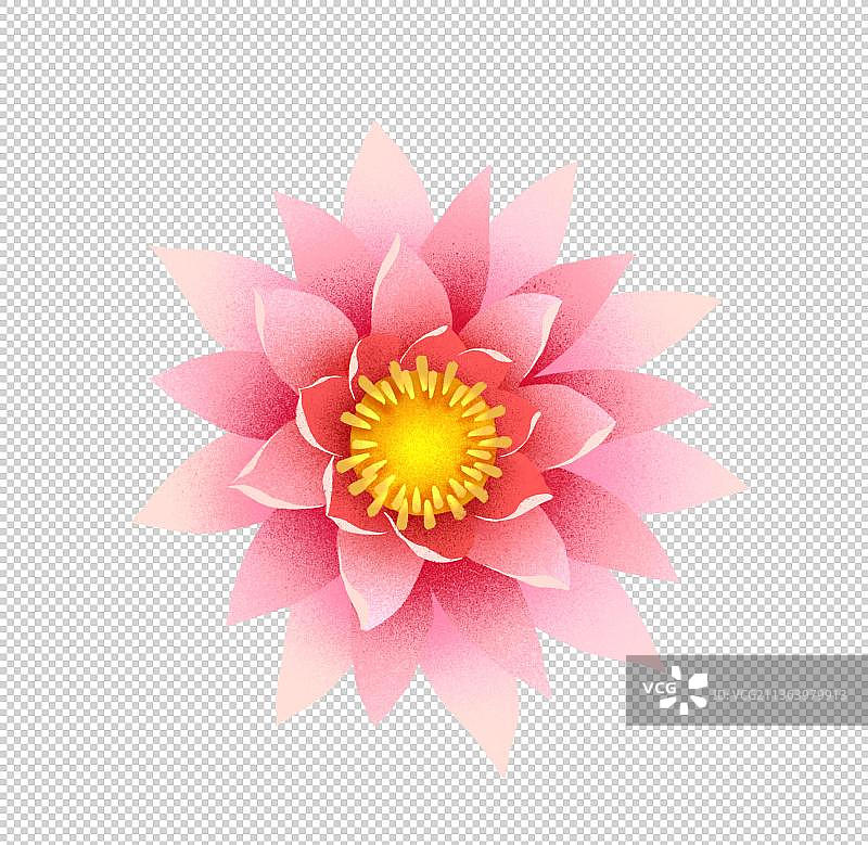 唯美几何荷花图片素材