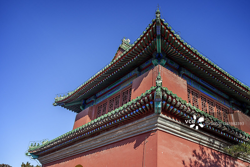 北京市天坛公园斋宫钟楼图片素材